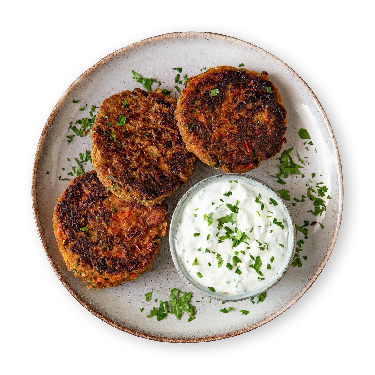Tuna Patties with Yogurt Dip by feastr