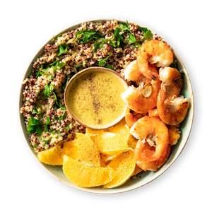 Quinoa Garnelen Salat