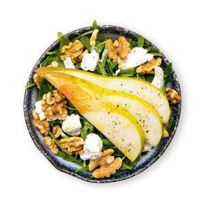 Goat Cheese & Pear Salad with Walnuts