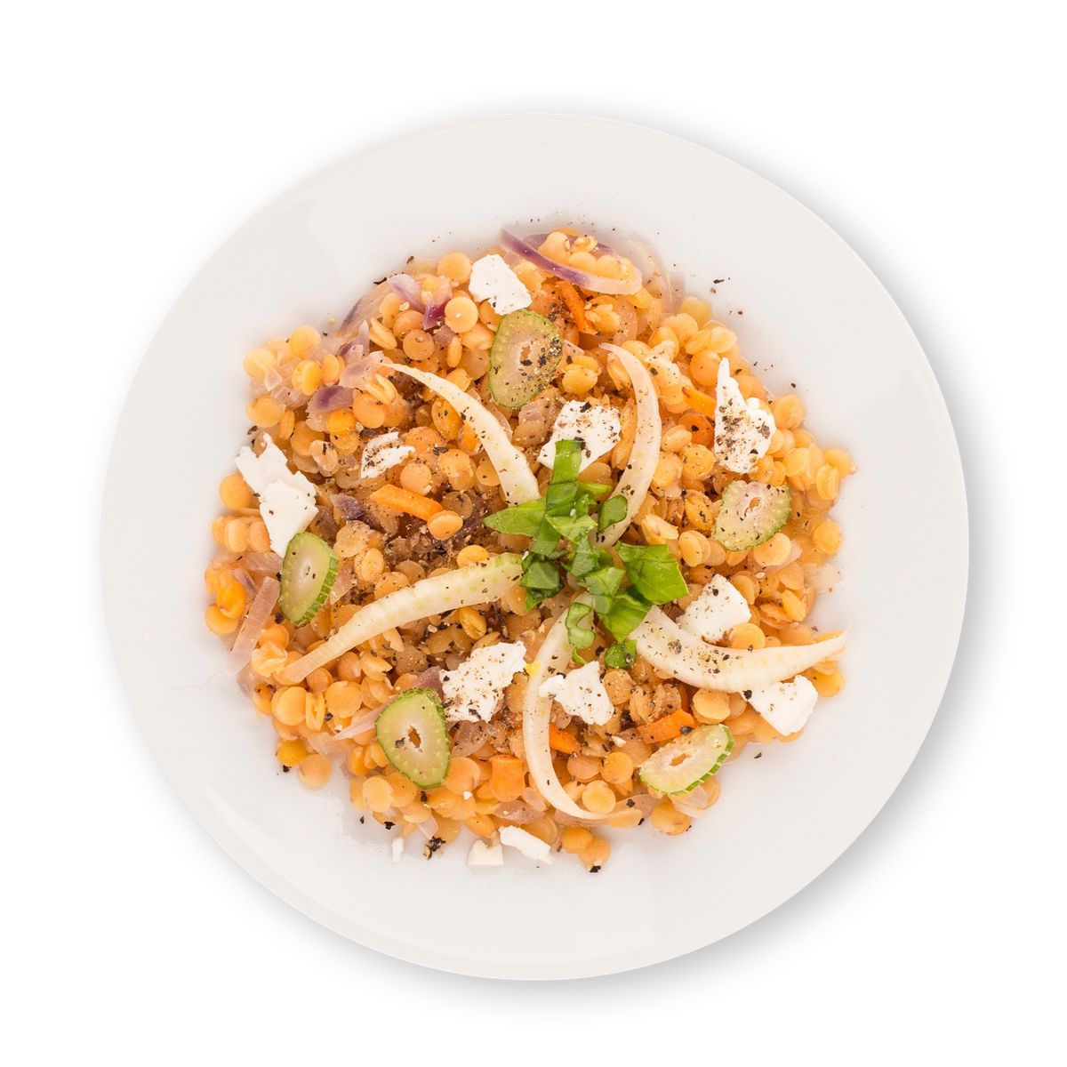 Lentil Fennel Bowl with Tofu by feastr