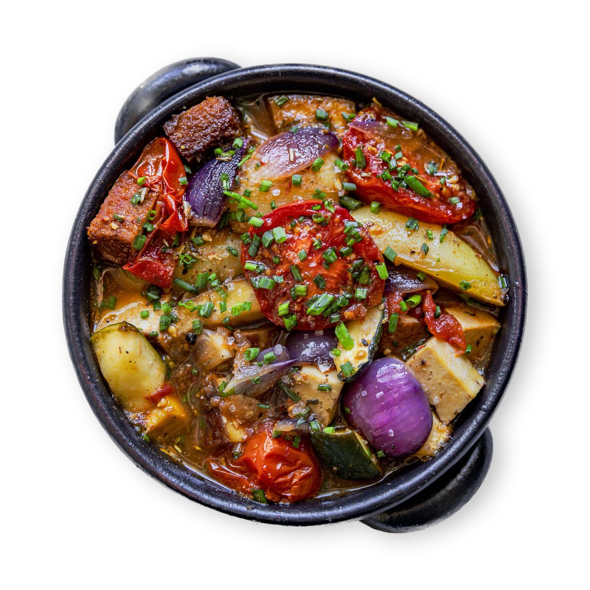 Oven Baked Tofu on a Bed of Veggies by feastr