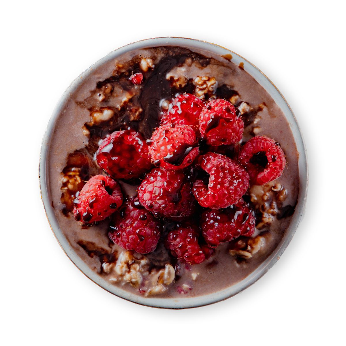 Rasperry chocolate oats by feastr