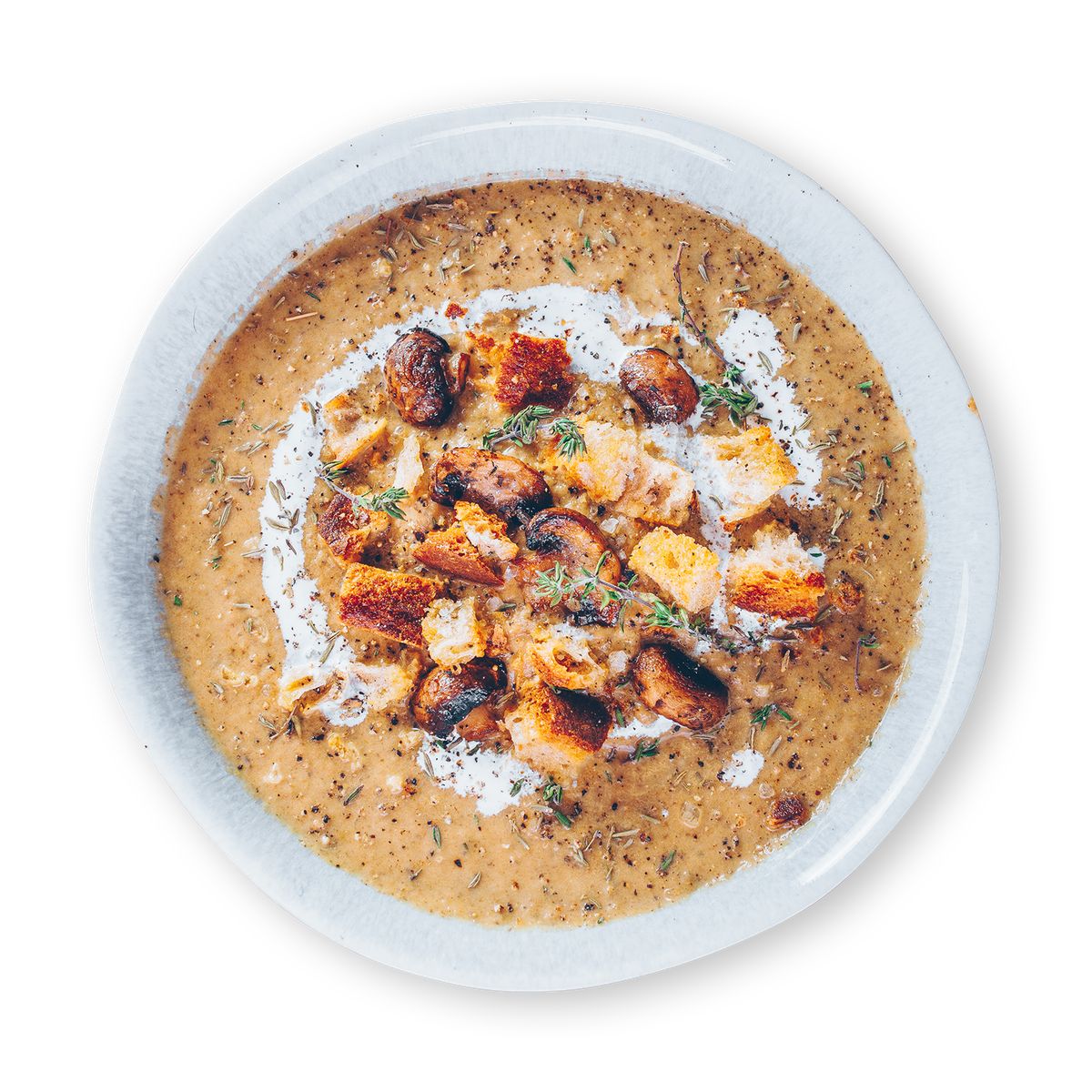 Creamy Mushroom Soup by feastr