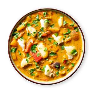 Cremiges Kokos Fisch Curry