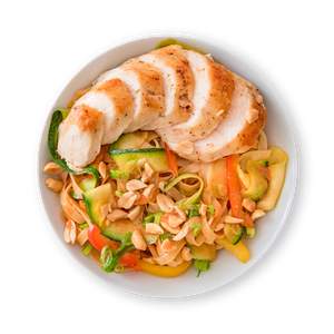 Spicy Thai Noodle Salad with Chicken