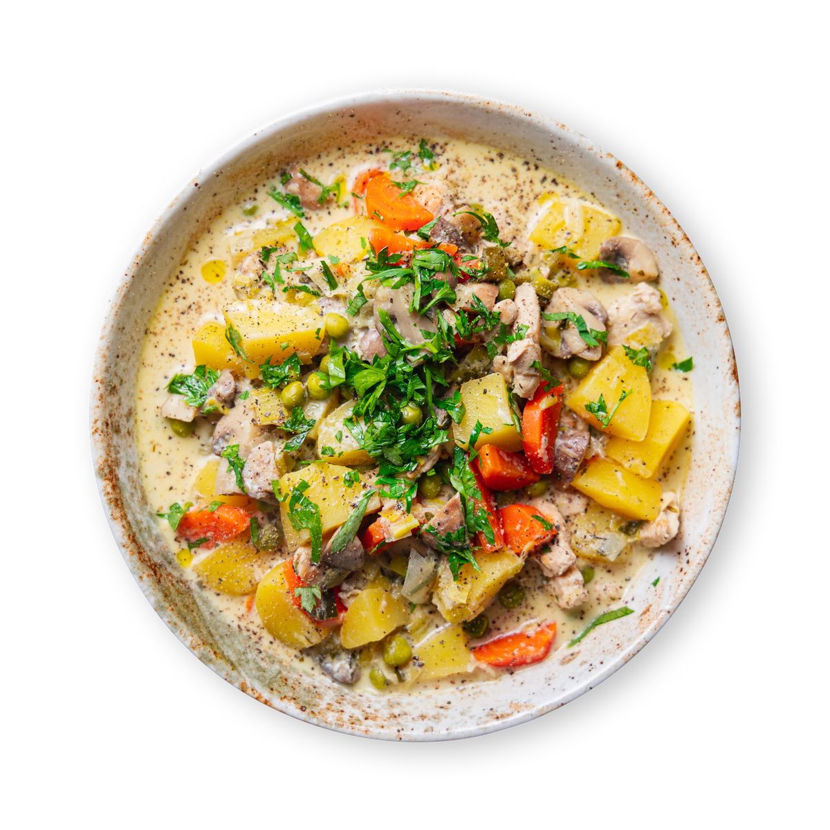 Hearty Chicken Mushroom Stew by feastr
