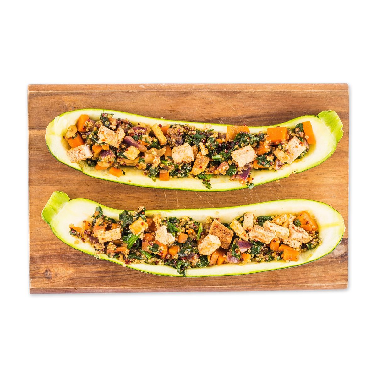Quinoa Zucchini Boats by feastr