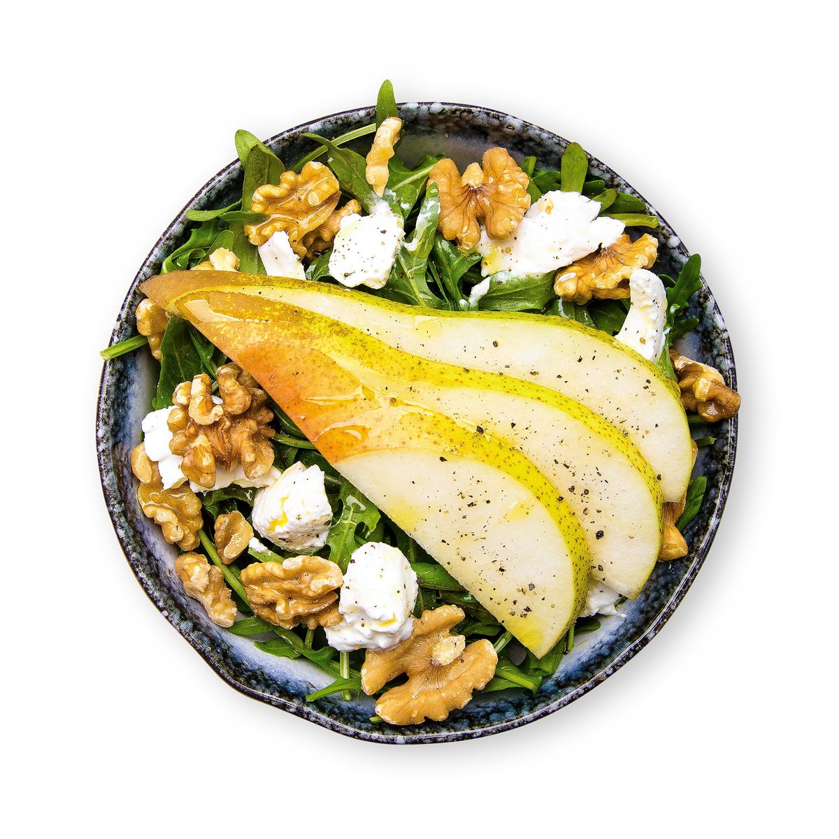 Goat Cheese & Pear Salad with Walnuts by feastr