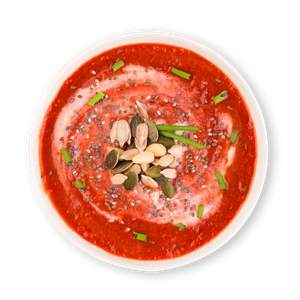 Rote Beete Kokos Suppe