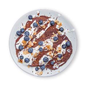 Blaubeer Schoko Pancakes