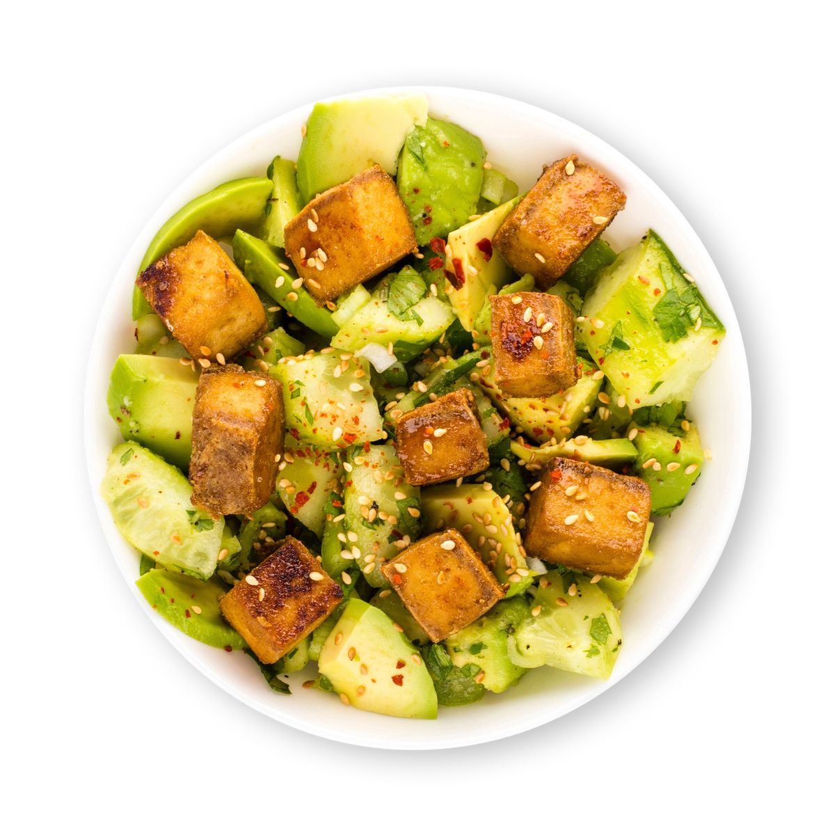 Avocado Tofu Salad by feastr