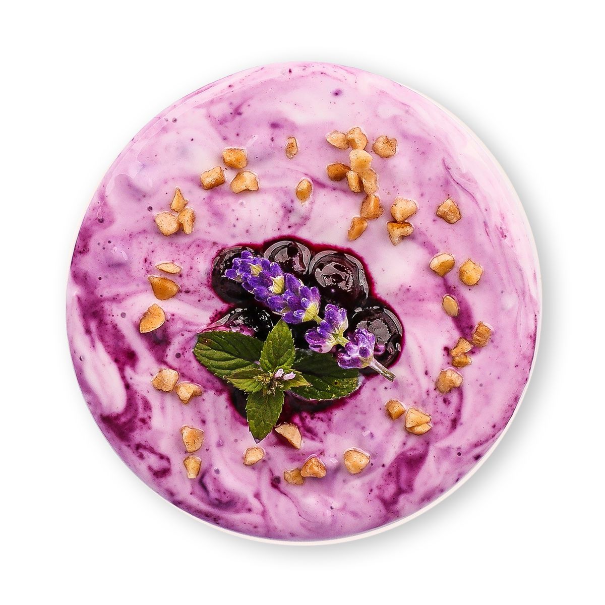 Berry Mint Yogurt by feastr