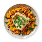 Baked Cod with Sweet Potatoes