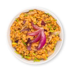 Lentils with Caramelized Onions