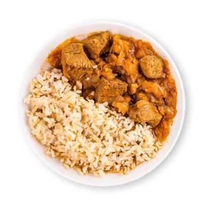 Tender Beef Stew with Rice