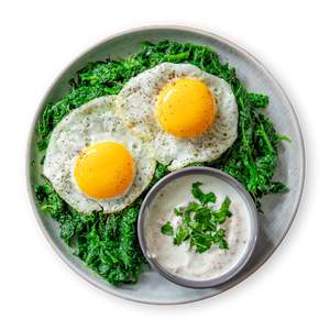 Fried Egg and Spinach