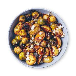 Brussel Sprout Casserol with Feta