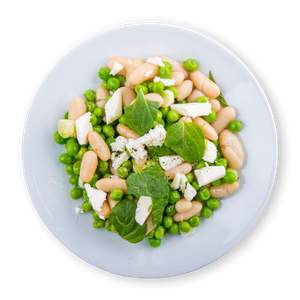 Minty Bean and Pea Salad