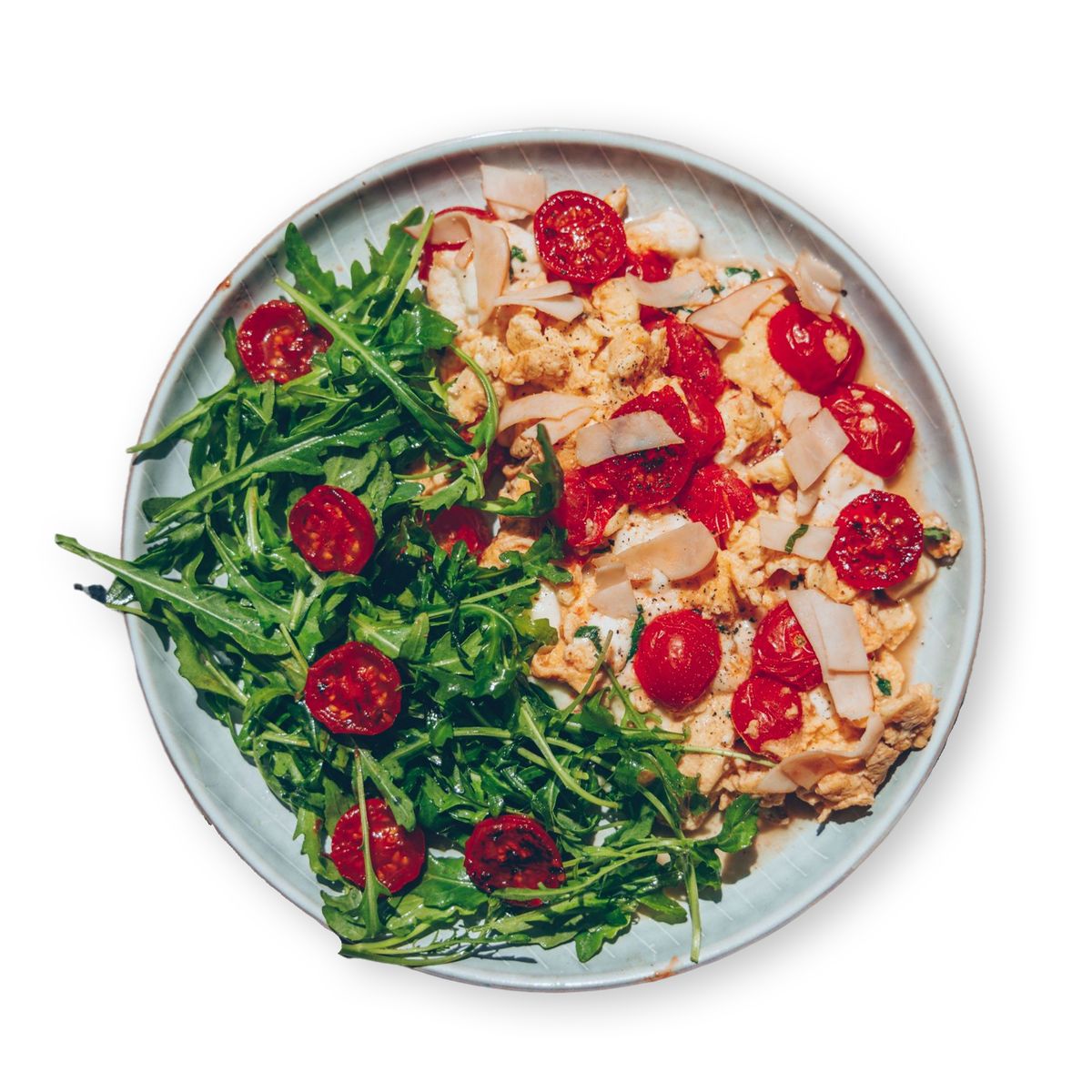 Italian Scrambled Eggs with Chicken by feastr