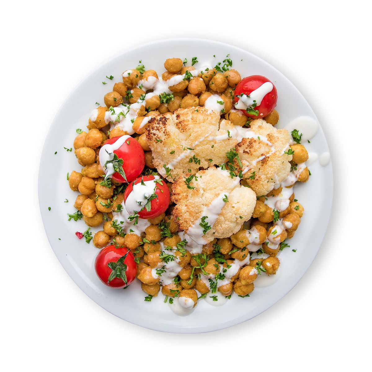 Roasted Cauliflower with Yogurt Dip by feastr