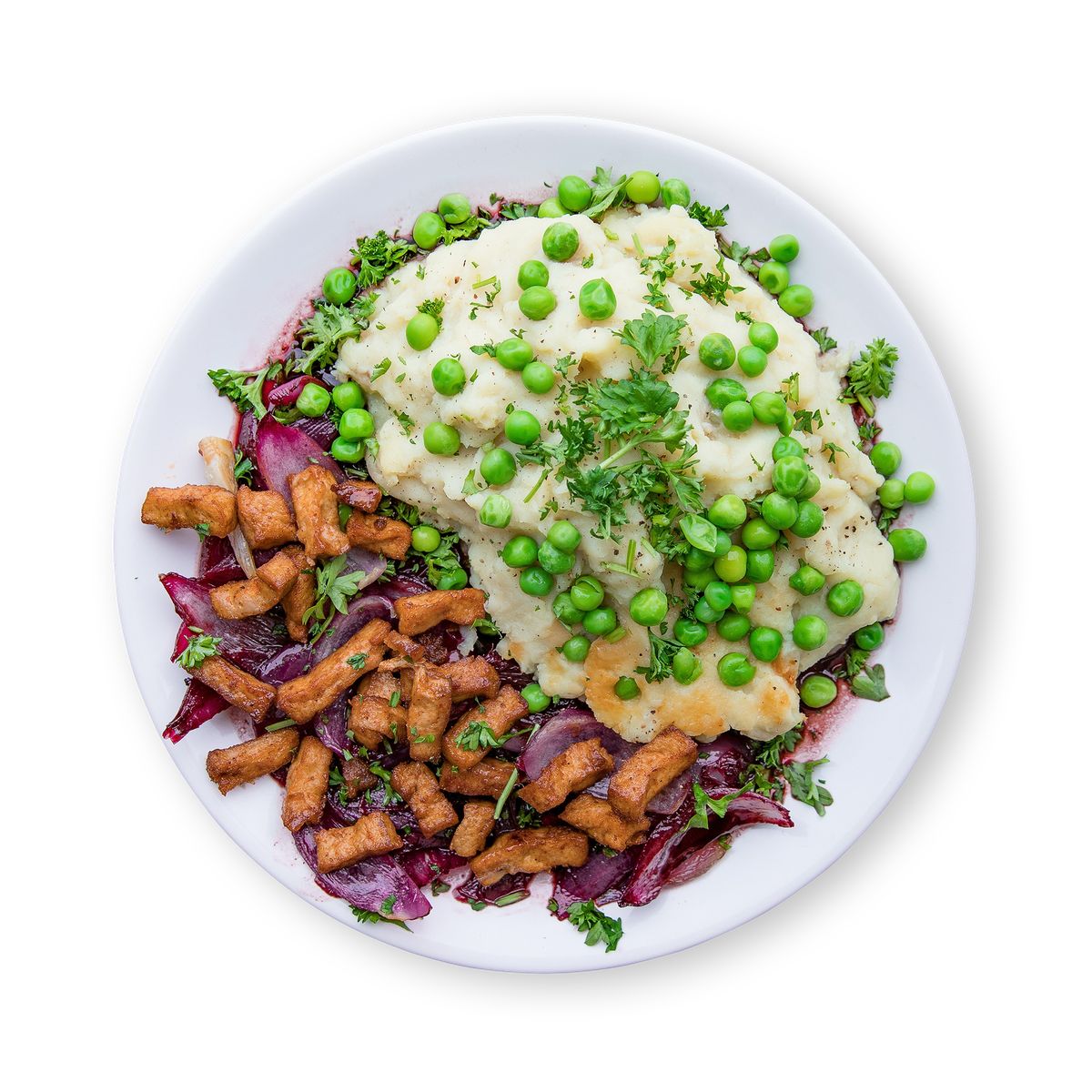 Mashed Potatoes with Peas by feastr