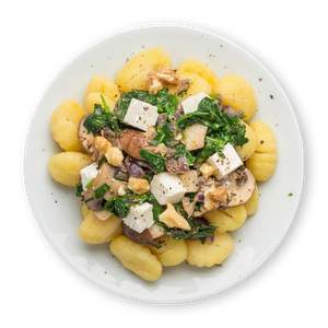Gnocchi with Spinach and Feta Sauce