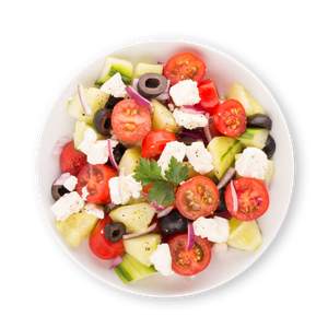 Griechischer Salat mit Brot