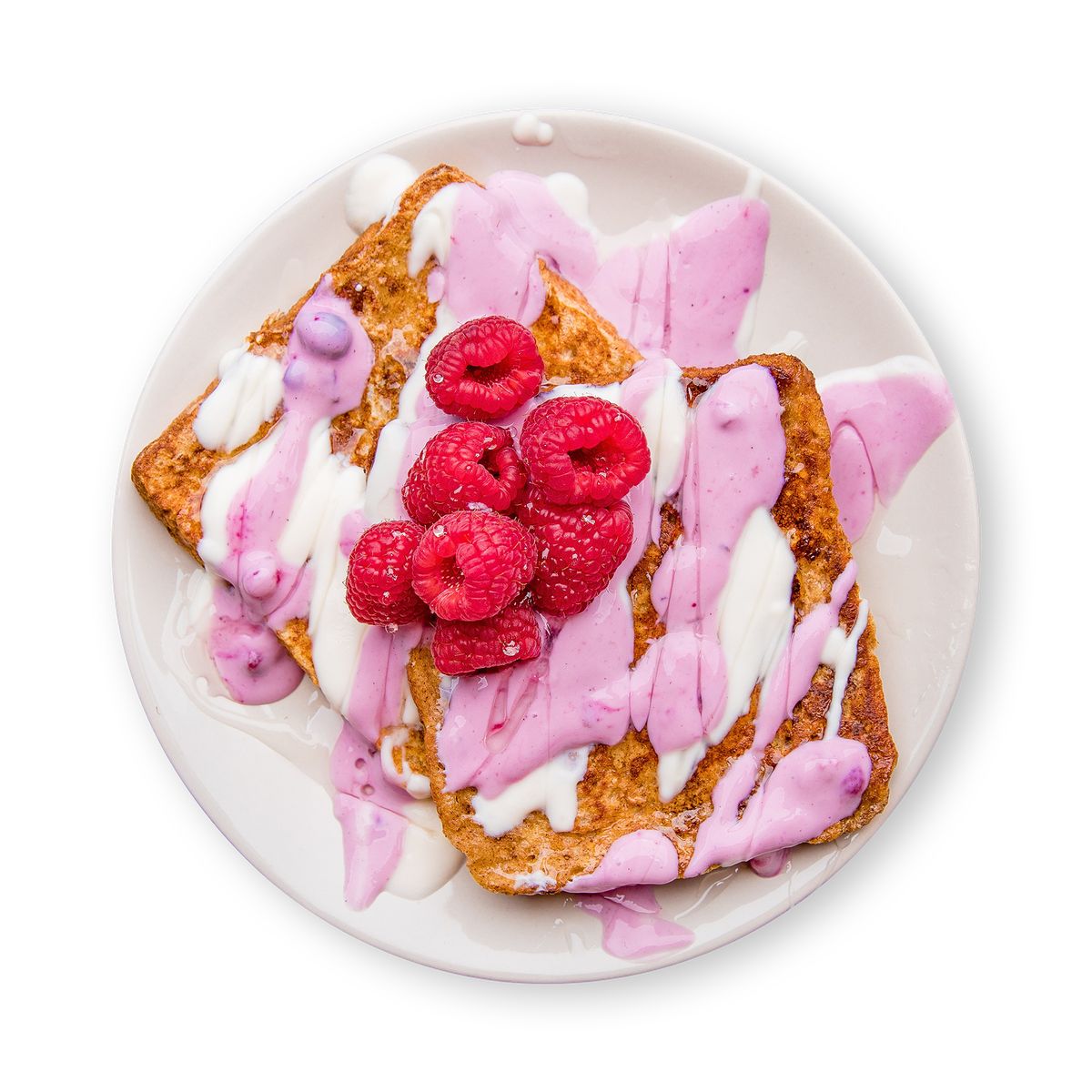 French Toast with Raspberry Yogurt by feastr