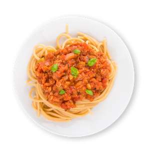 Spaghetti mit Linsenbolognese