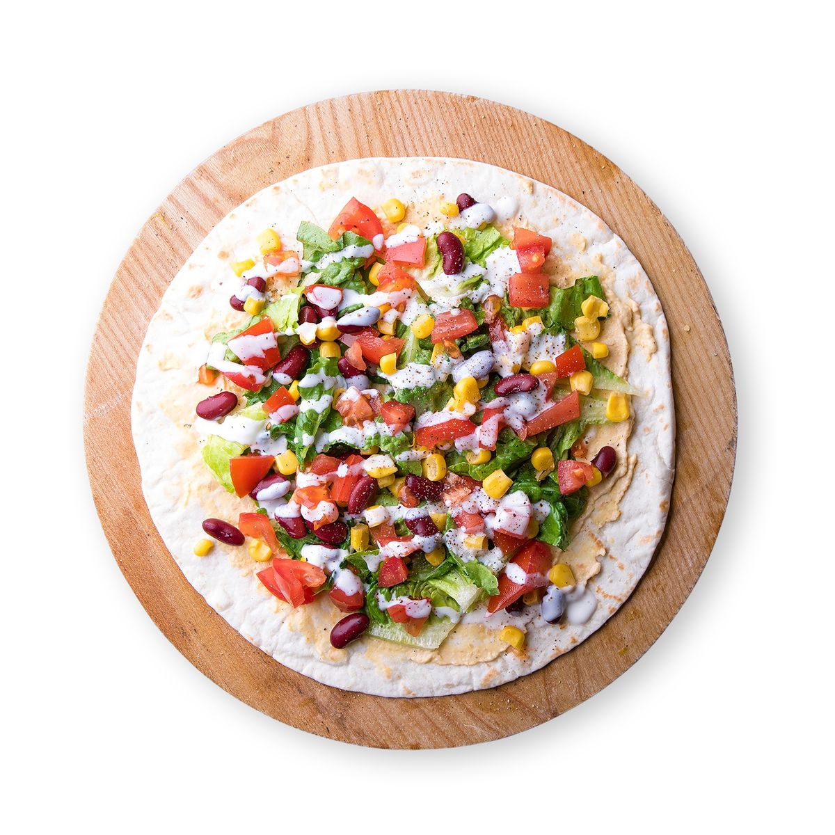 Frischer Veggie Tofu Wrap