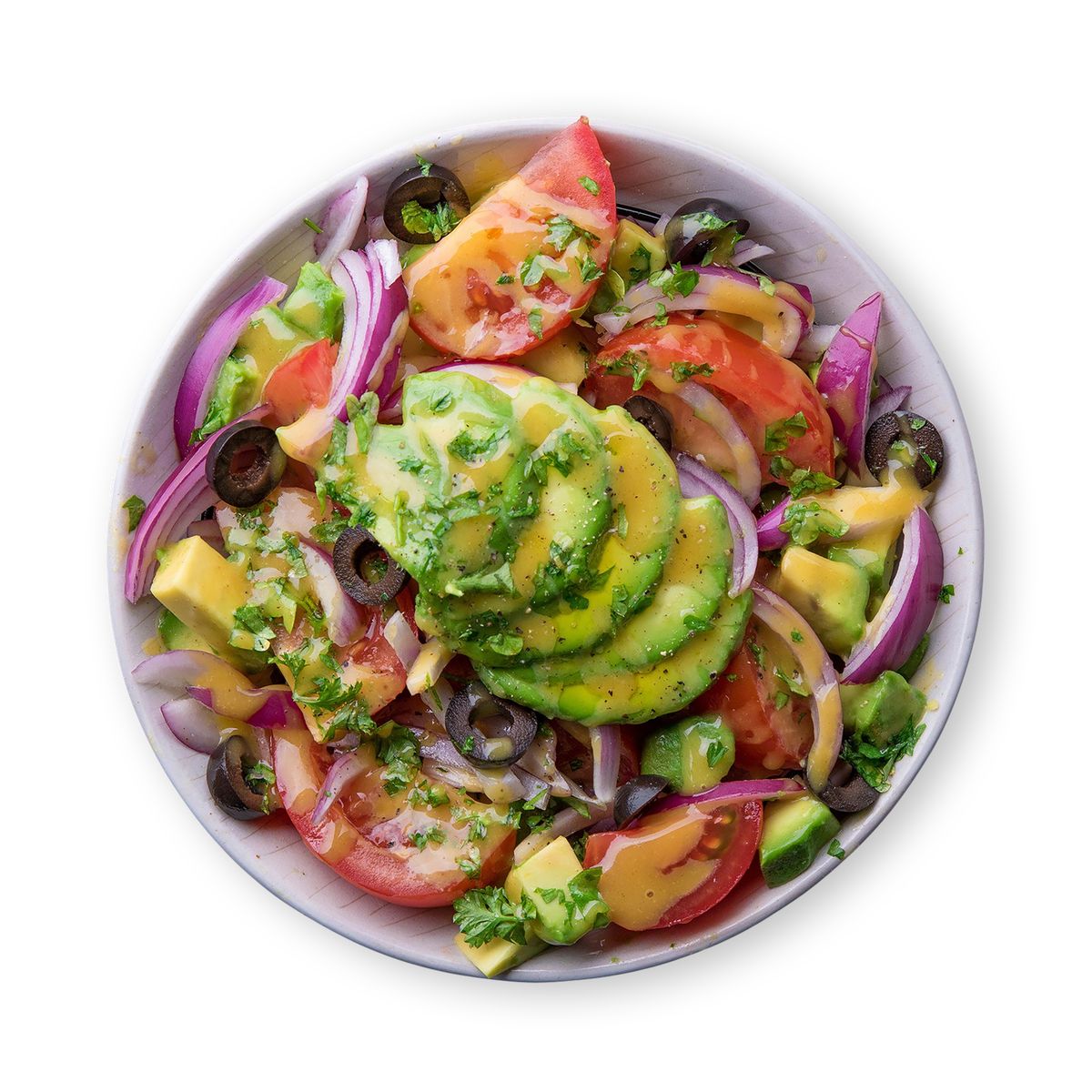 Mediterranean Avocado Salad  by feastr