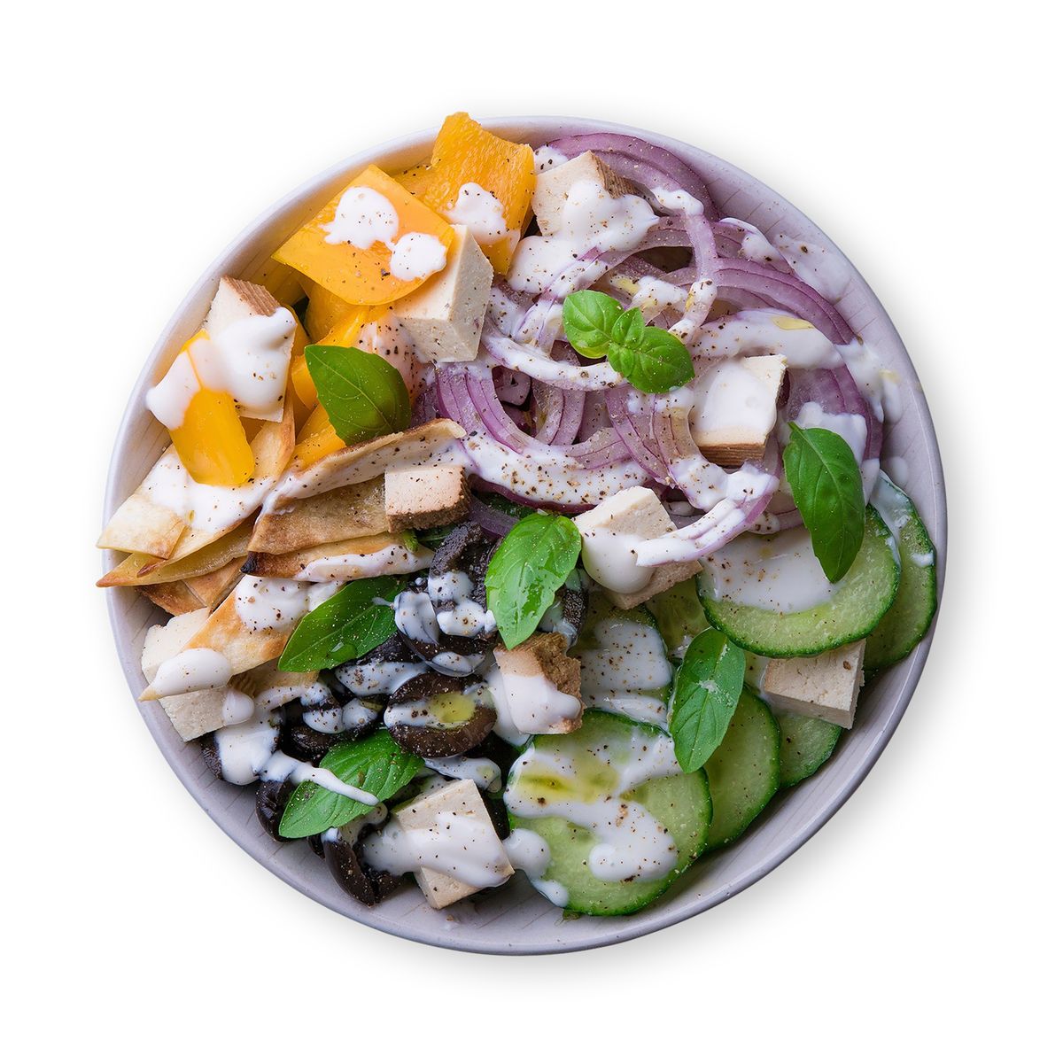Mediterranean Tortilla Salad by feastr