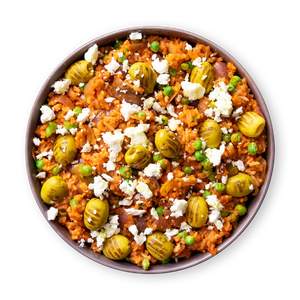 Mediterraner One Pot Reis mit Feta