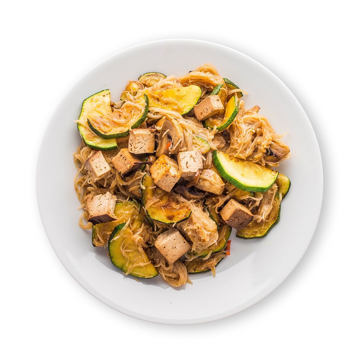 Stir-Fried Rice Noodles with Smoked Tofu by feastr
