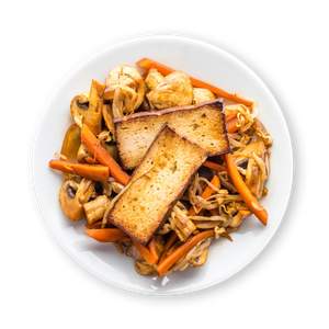 Bean Sprouts with Mushroom & Tofu