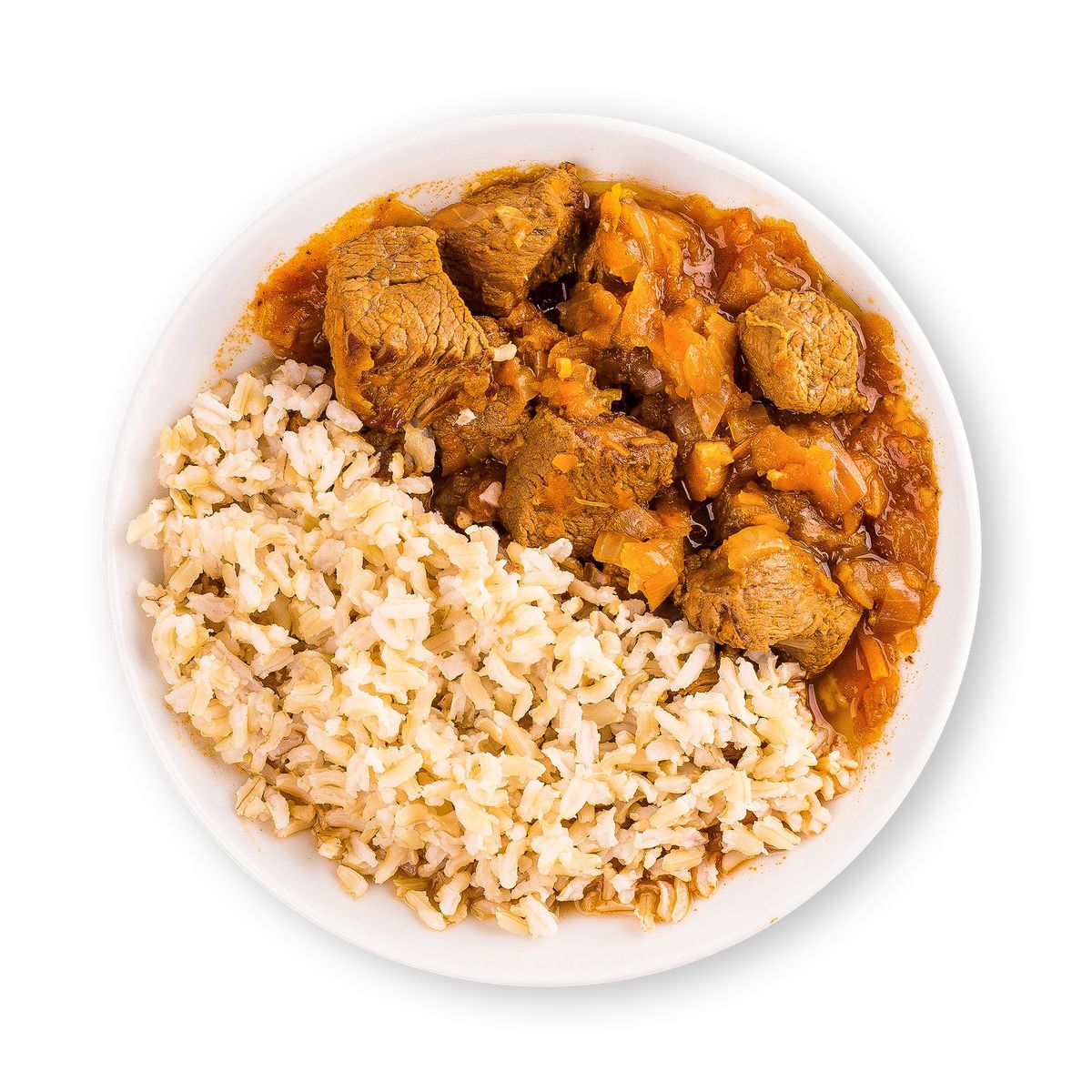 Würziges Rindergulasch mit Reis von feastr