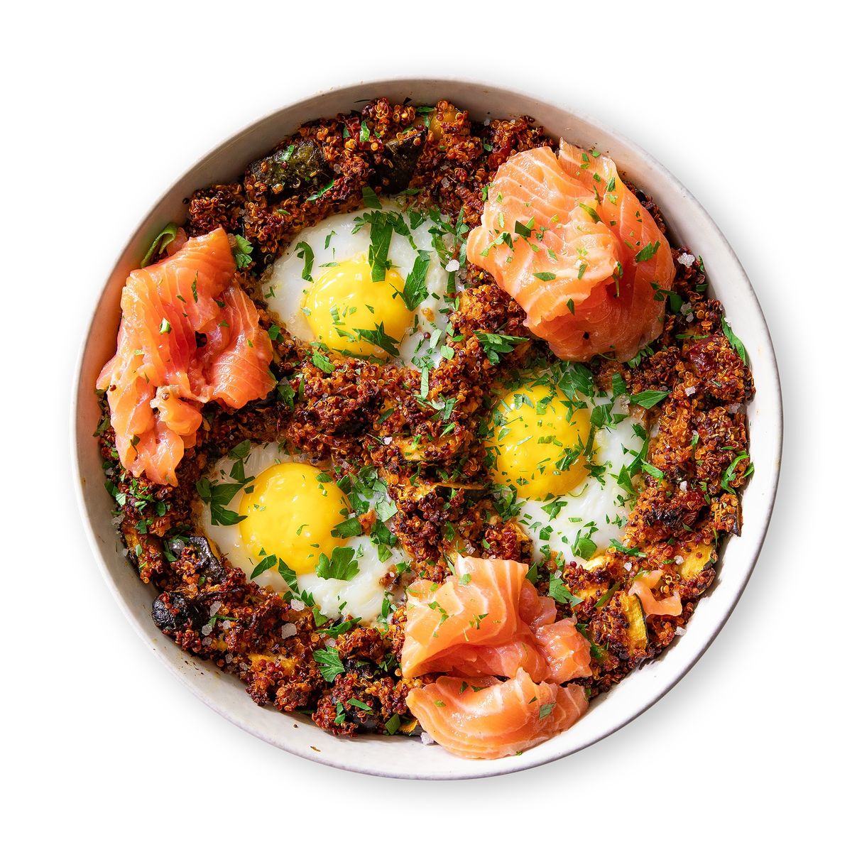 Quinoa Power Bowl mit Lachs von feastr