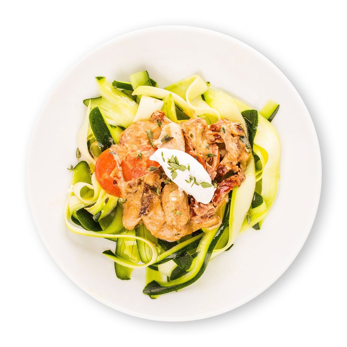 Chicken Tomato Zoodles  by feastr