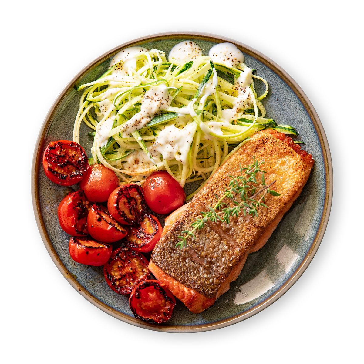 Salmon Filet on Zoodles by feastr