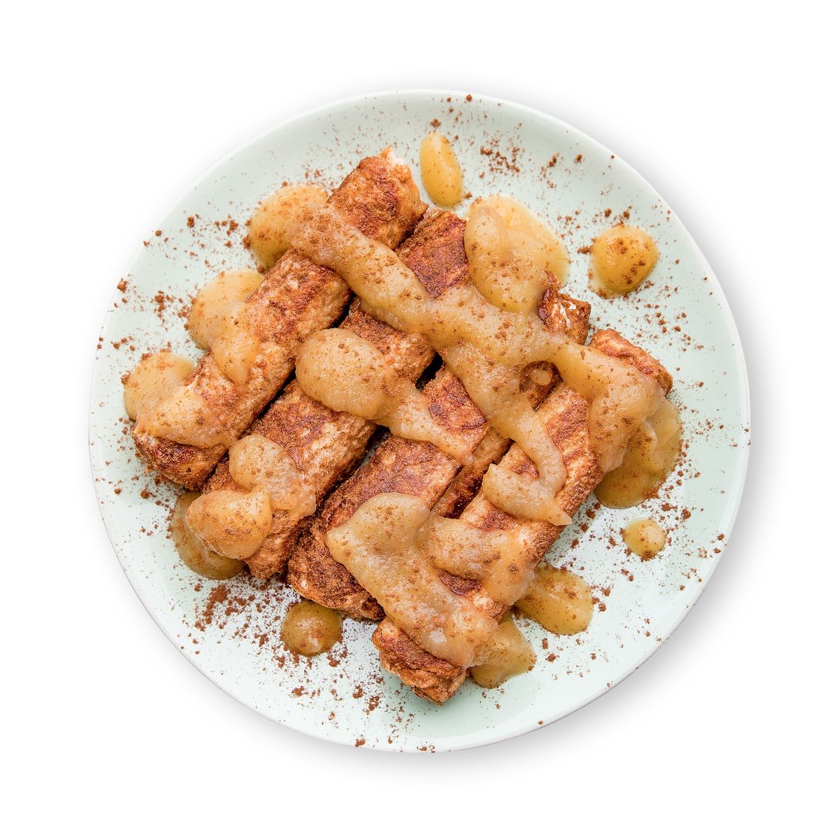 French Toast Rolls with Apple Sauce by feastr