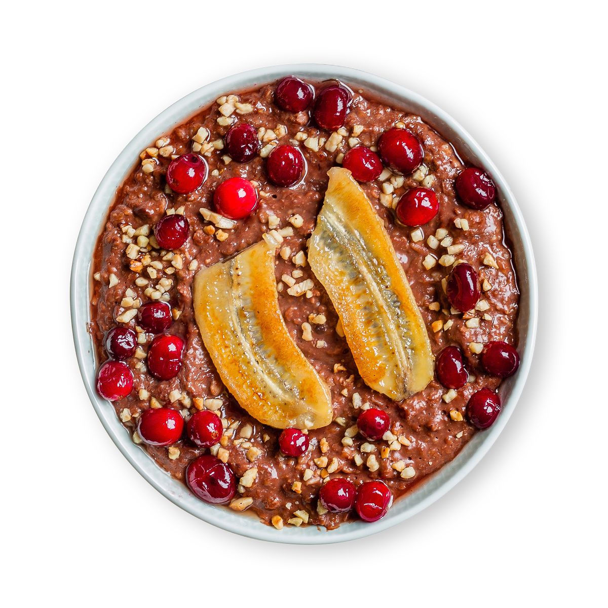Chocolate Porridge with fried Banana  by feastr