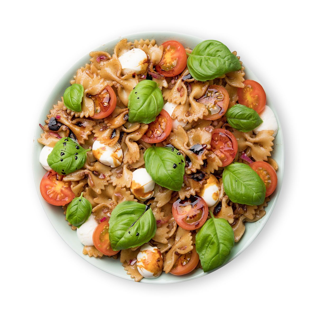 Protein Caprese Nudelsalat