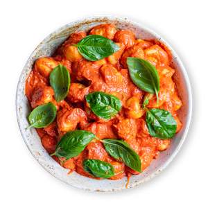 Gnocchi with oven tomato sauce