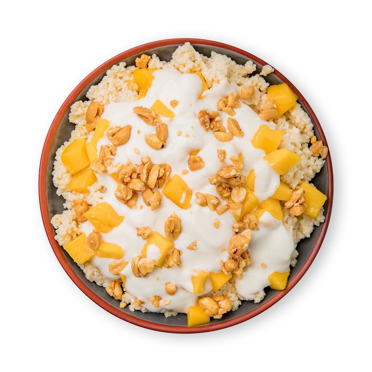 Sweet Mango Breakfast Couscous  by feastr