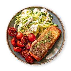 Salmon Filet on Zoodles