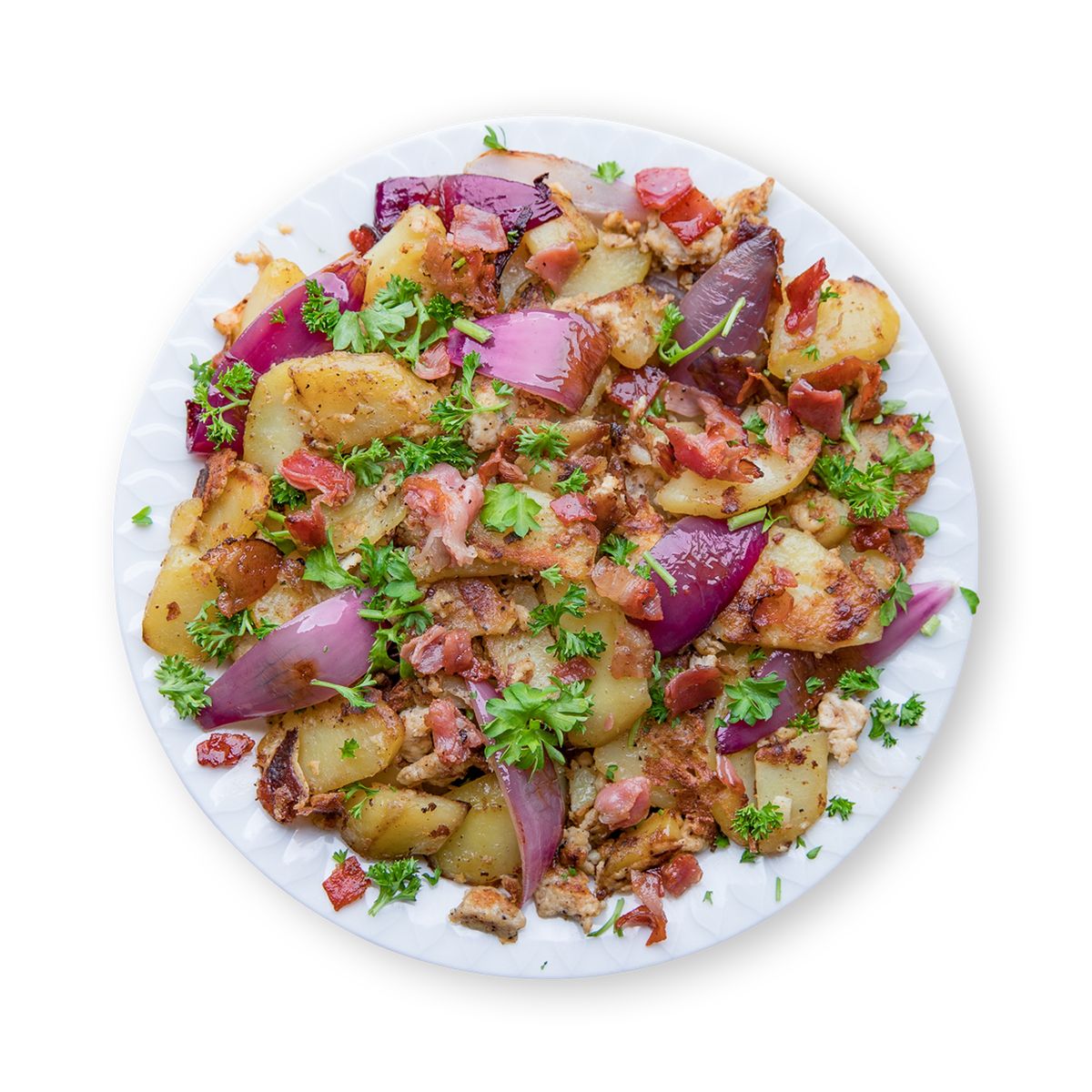 Potato and Ham Gröstl with Ham by feastr