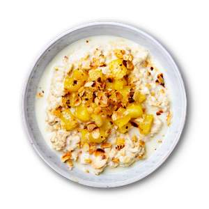 Pear Almond Protein Oatmeal