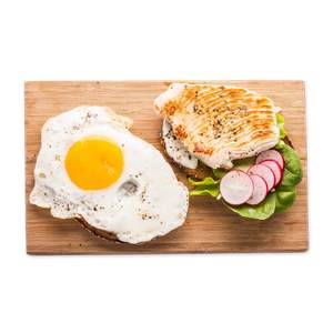 Fitness Eiweiß Sandwich mit Hähnchenbrust