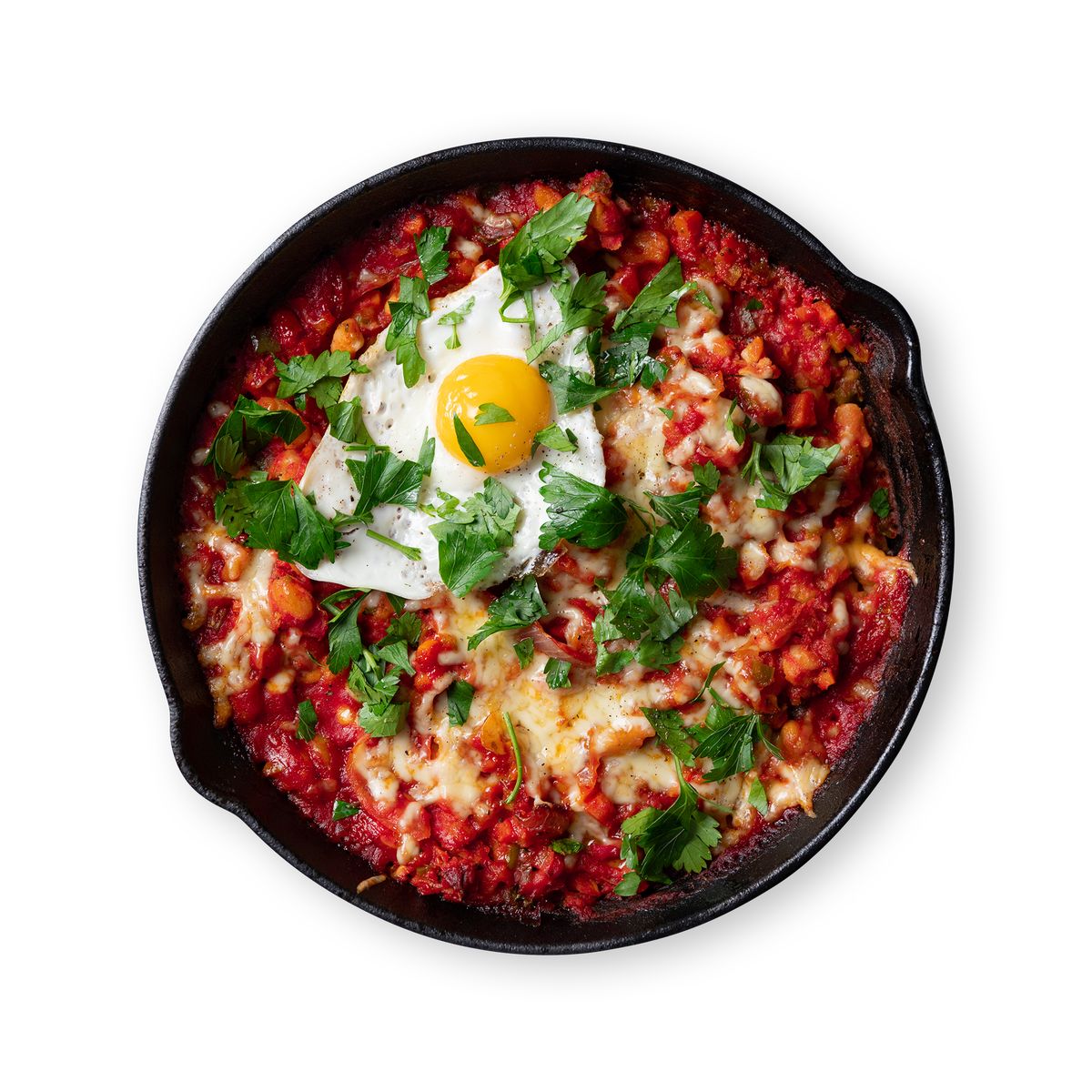 Tex Mex Oven Beans with Fried Egg by feastr
