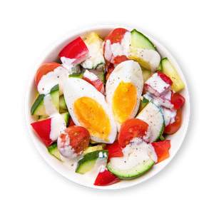 Vegetarischer Eiersalat